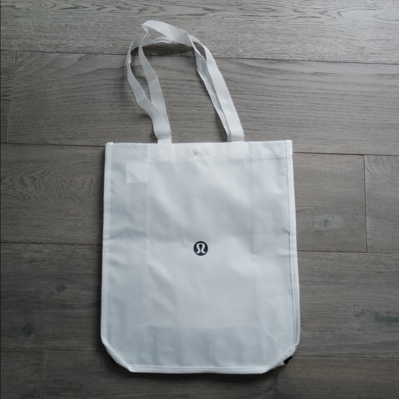 lululemon athletica Handbags - Lululemon large white shopping tote bag
